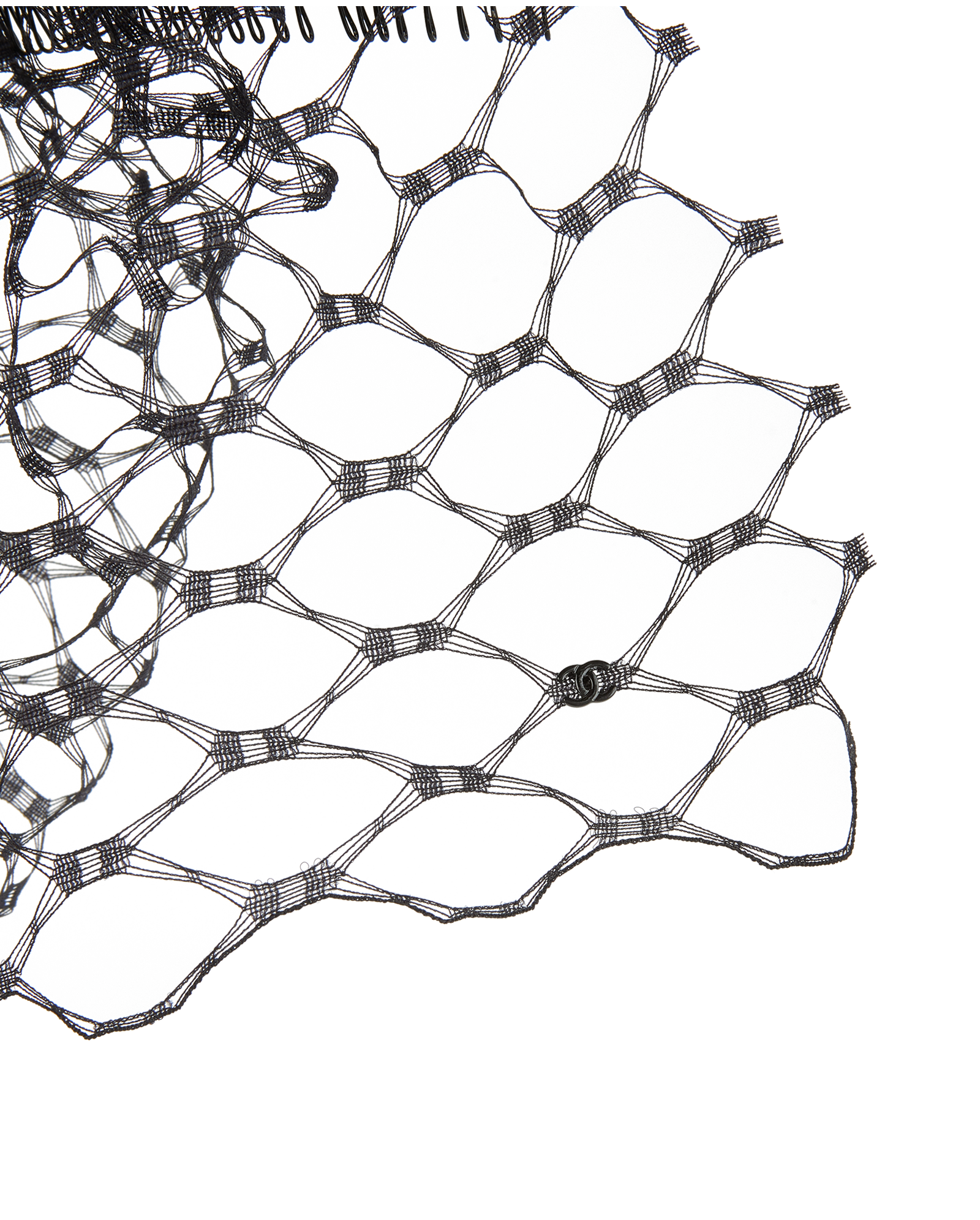 Chanel 17A Net Hair Accessories, &pound;280, Accessories, Black, Nylon/Plastic, Other view